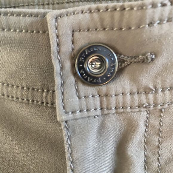 Prana Pants Mens 34 X27 Brown Brion II Slim Fit Hiking Stretch Flat Front Hemmed - Picture 3 of 13